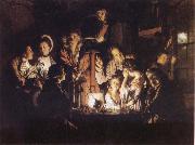 Joseph wright of derby Experiment iwth an Airpump oil painting artist